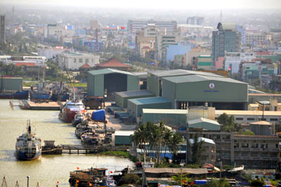 Xí nghiệp Song Thu nhìn từ trên cao